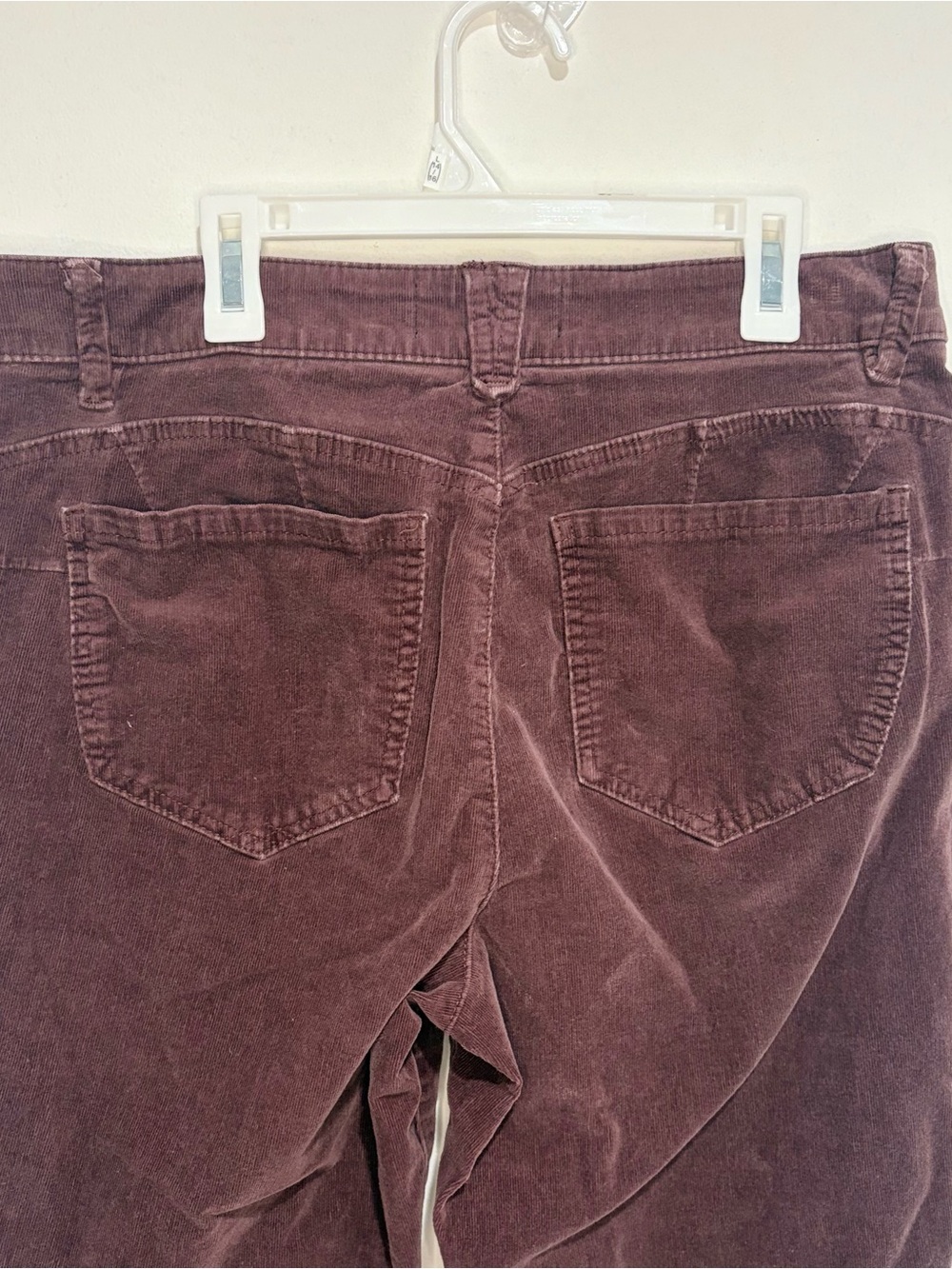 “Ab"solution Mid-Rise Corduroy Straight Leg Pants Tan Brown Size 12 - Picture 4 of 7